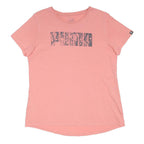 PUMA Womens Pink Graphic T-Shirt UK 16 Short Sleeve Round Neck Casual Wear
