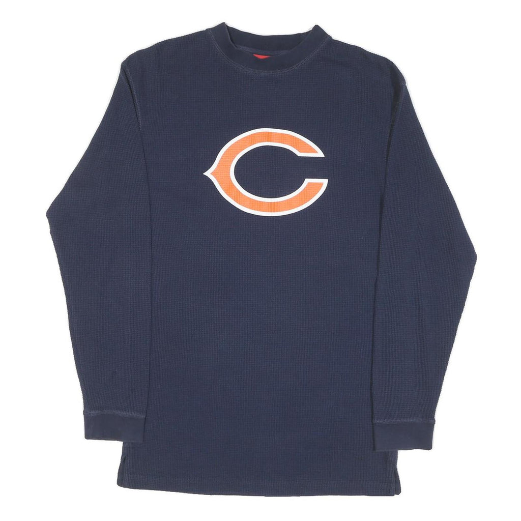 NFL Mens Navy Patterned Jumper Crew Neck Basic Knit M Comfortable Casual