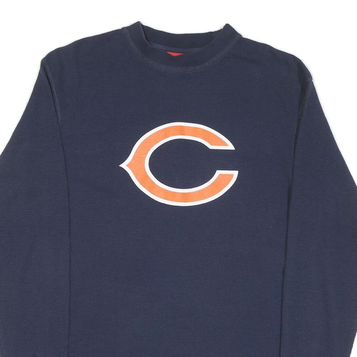 NFL Mens Navy Patterned Jumper Crew Neck Basic Knit M Comfortable Casual