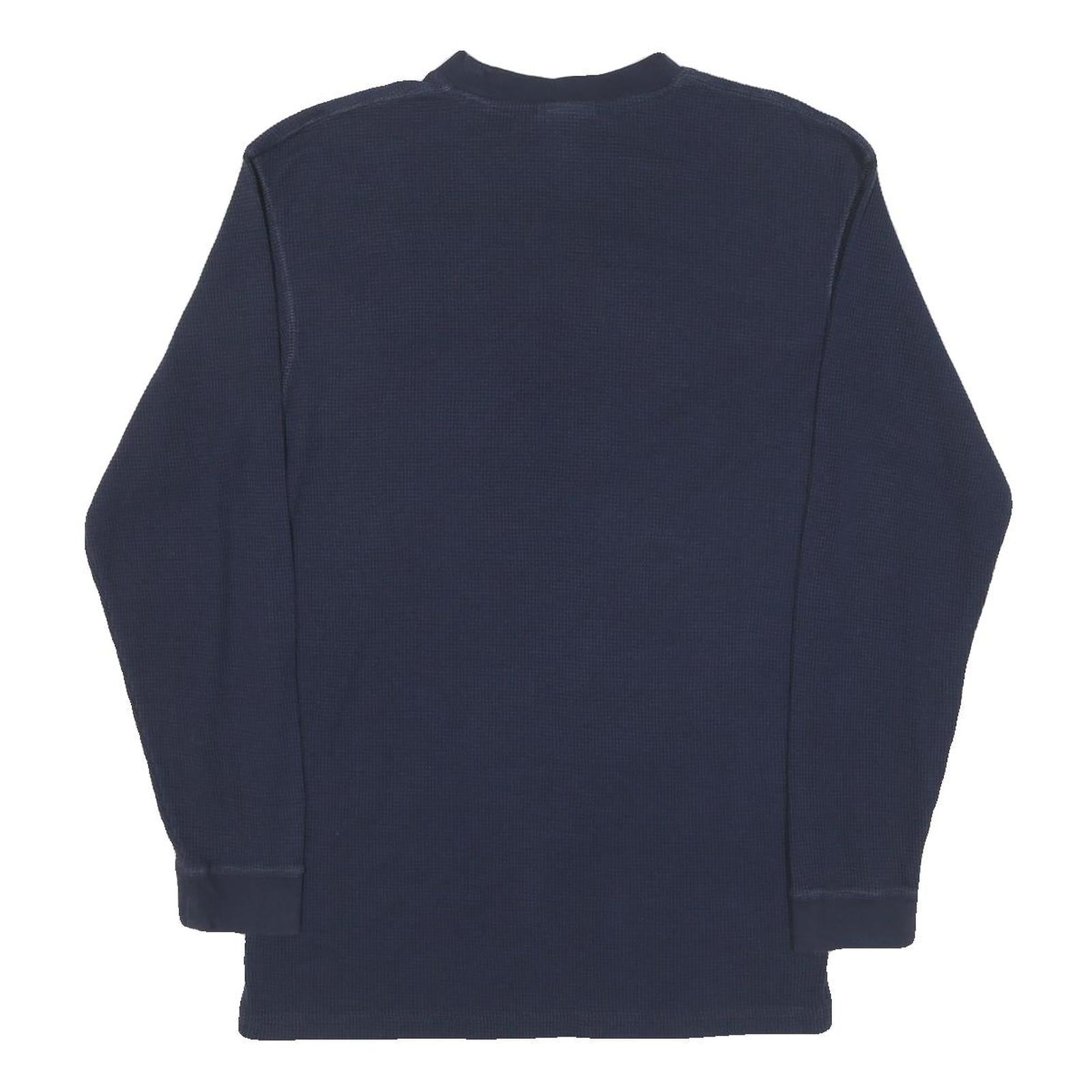 NFL Mens Navy Patterned Jumper Crew Neck Basic Knit M Comfortable Casual