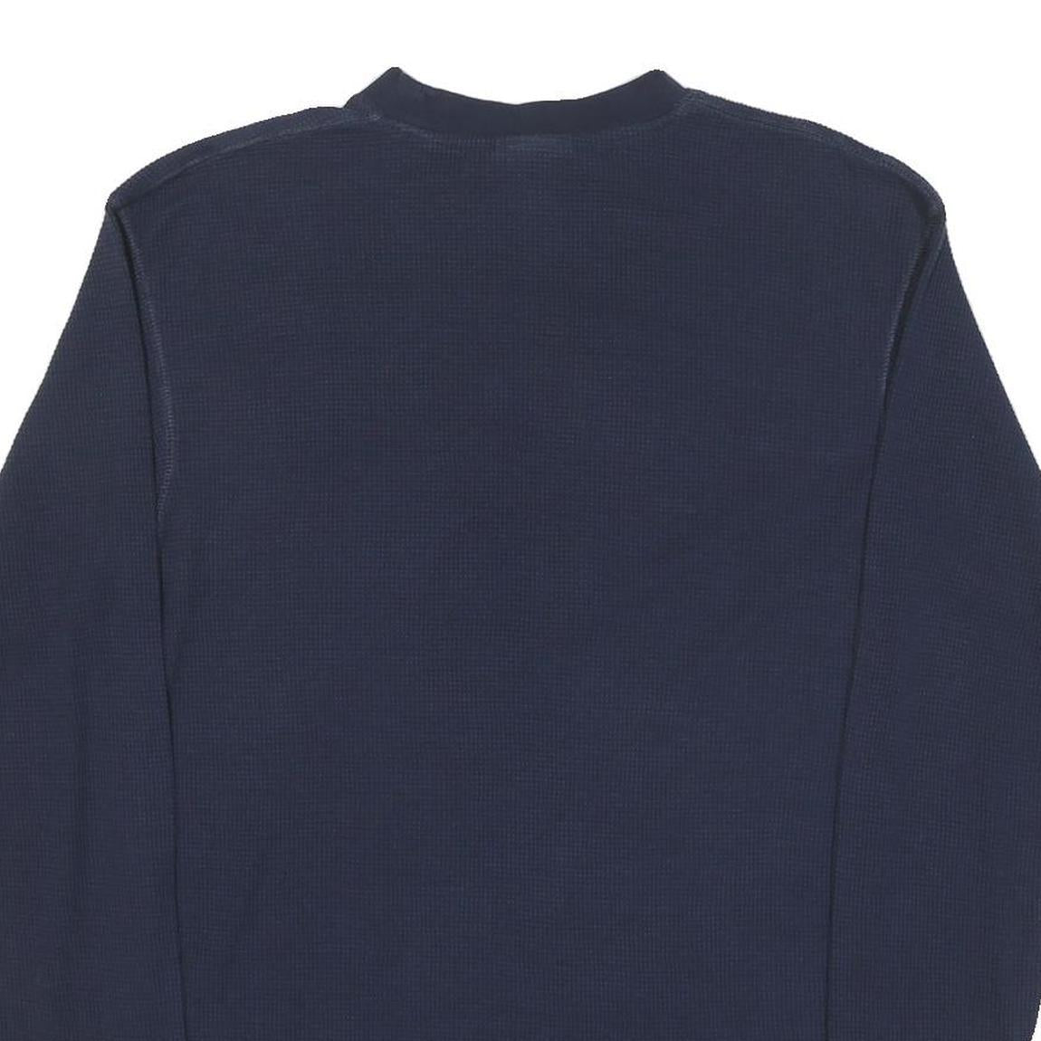 NFL Mens Navy Patterned Jumper Crew Neck Basic Knit M Comfortable Casual