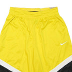 NIKE Mens Yellow Black Casual Shorts M W28 Polyester Sportswear Gym