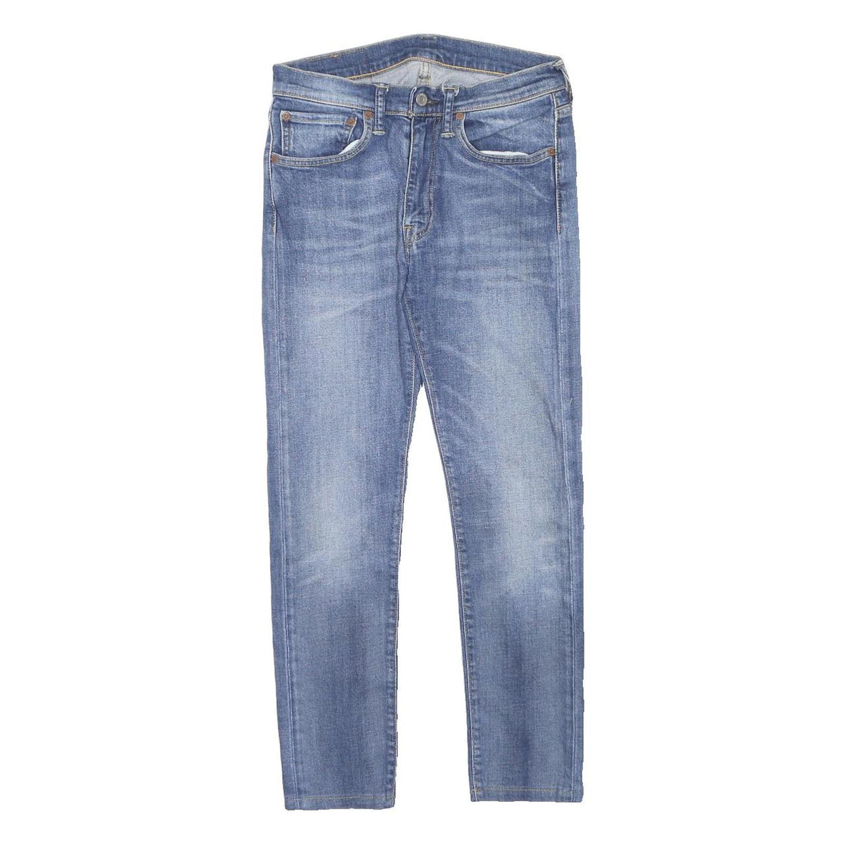 LEVI'S 519 Mens Jeans Blue Regular Skinny Denim Light W31 L28 Zip Cotton Blend