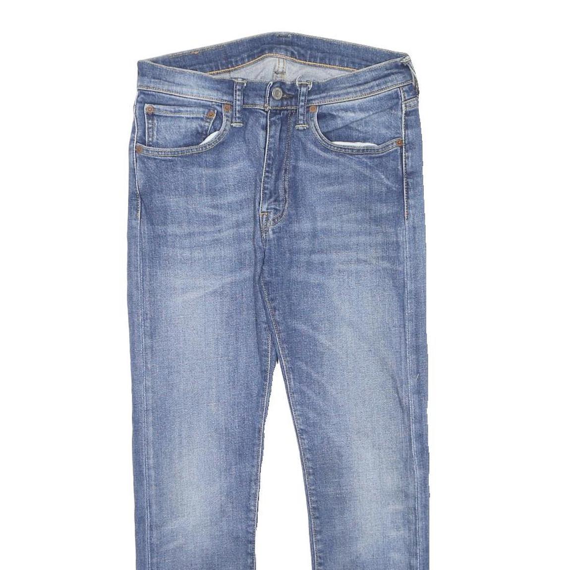 LEVI'S 519 Mens Jeans Blue Regular Skinny Denim Light W31 L28 Zip Cotton Blend