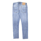 LEVI'S 519 Mens Jeans Blue Regular Skinny Denim Light W31 L28 Zip Cotton Blend