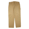 DICKIES Mens Cotton Blend Beige Regular Straight Trousers W36 L33 Workwear
