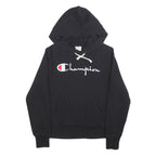 CHAMPION REVERSE WEAVE Womens Black Hoodie S Cotton Classic Pullover Sweatshirt