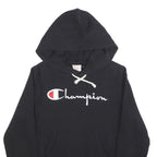 CHAMPION REVERSE WEAVE Womens Black Hoodie S Cotton Classic Pullover Sweatshirt