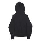 CHAMPION REVERSE WEAVE Womens Black Hoodie S Cotton Classic Pullover Sweatshirt