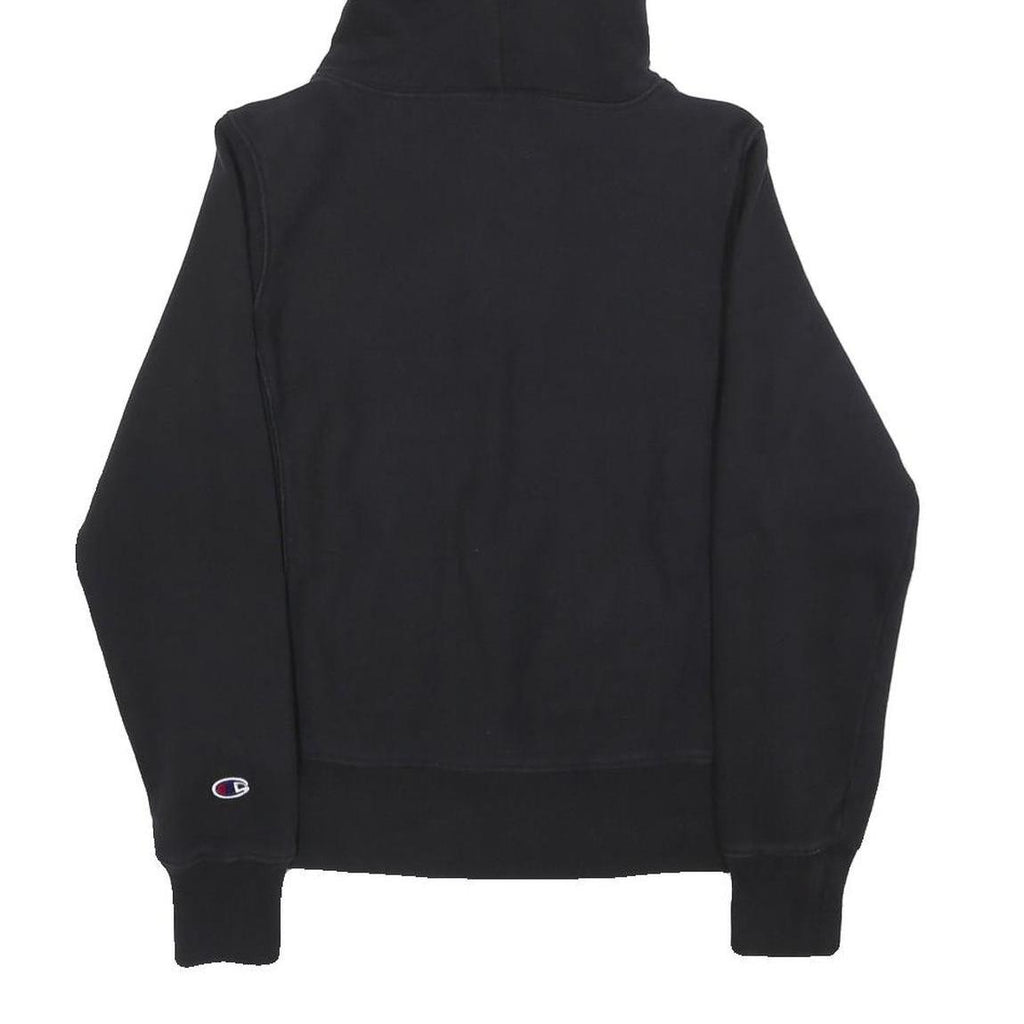 CHAMPION REVERSE WEAVE Womens Black Hoodie S Cotton Classic Pullover Sweatshirt