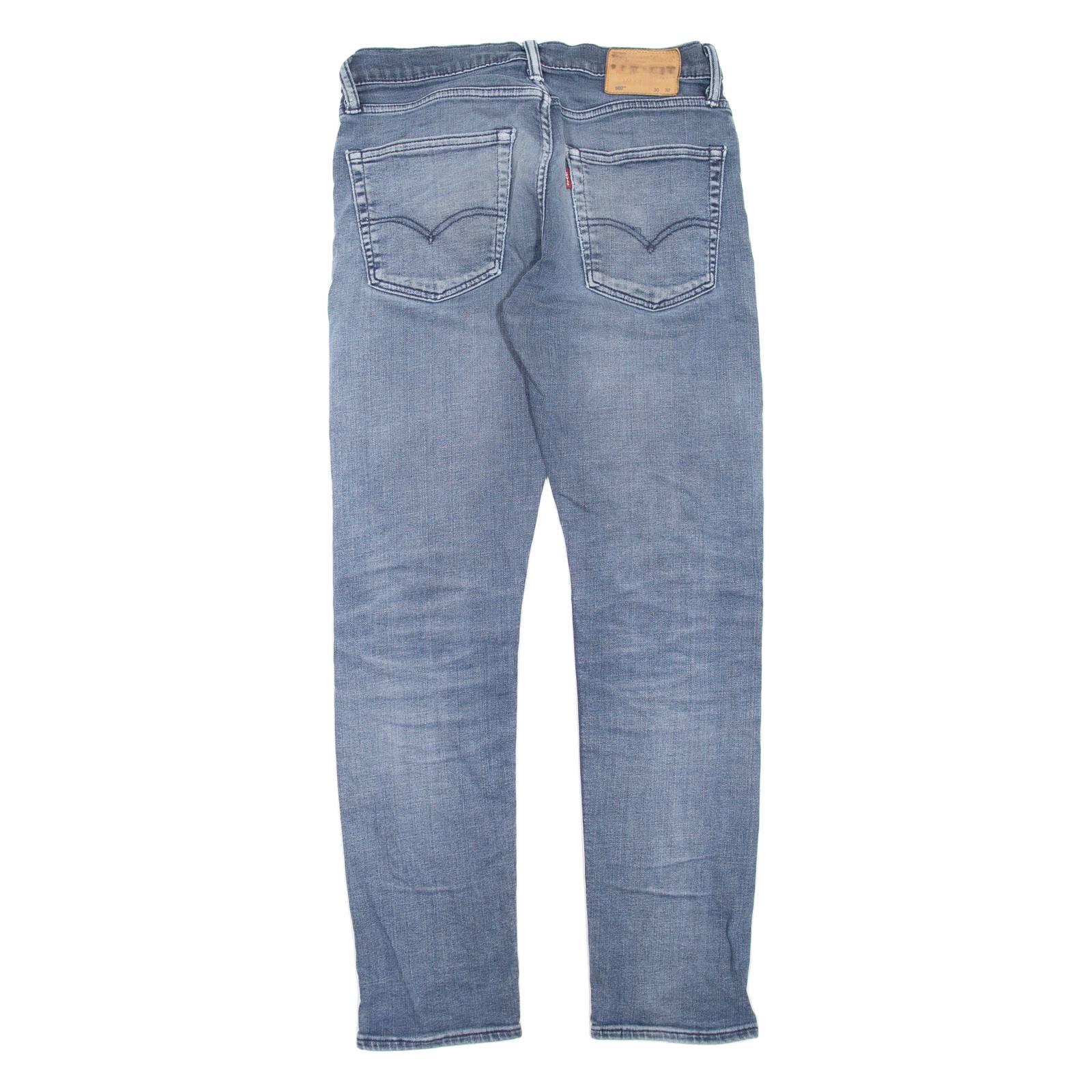 LEVI'S 502 Jeans Mens Blue Regular Tapered Stone Wash W30 L32