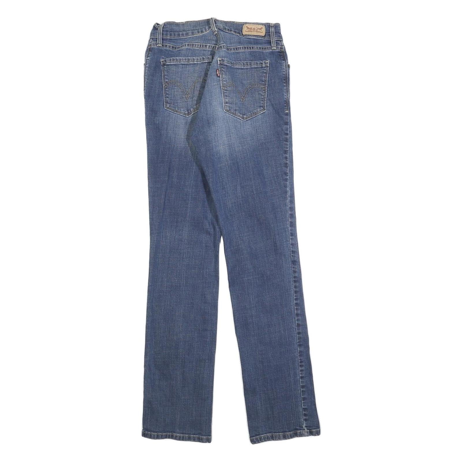 LEVI'S Womens Jeans Blue Regular Straight Denim Medium W27 L32 Classic Cotton