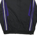 ADIDAS Mens Black & Purple Track Zip Jacket M Polyester Blend Sports Casual