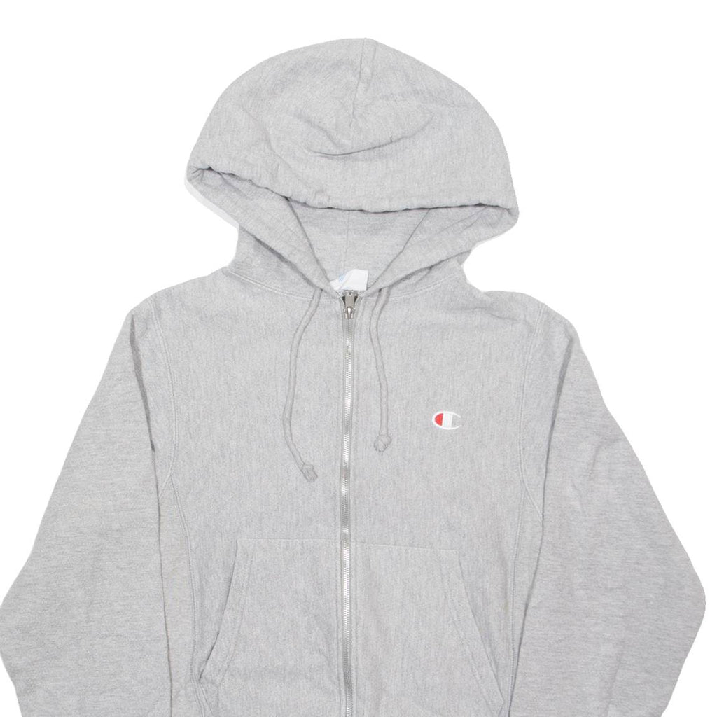 CHAMPION REVERSE WEAVE Womens Grey Hoodie Full Zip XS