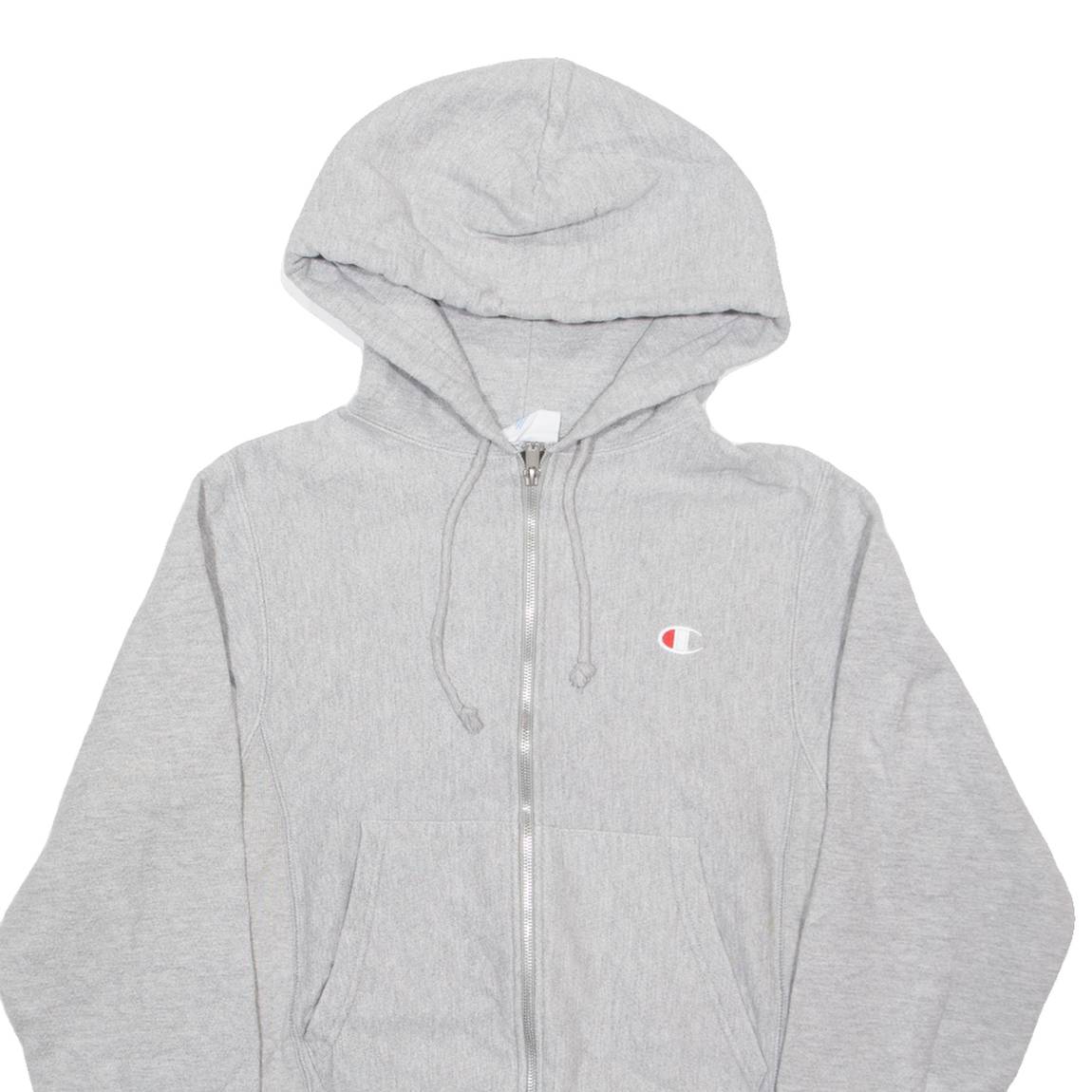 CHAMPION REVERSE WEAVE Womens Grey Hoodie Full Zip XS