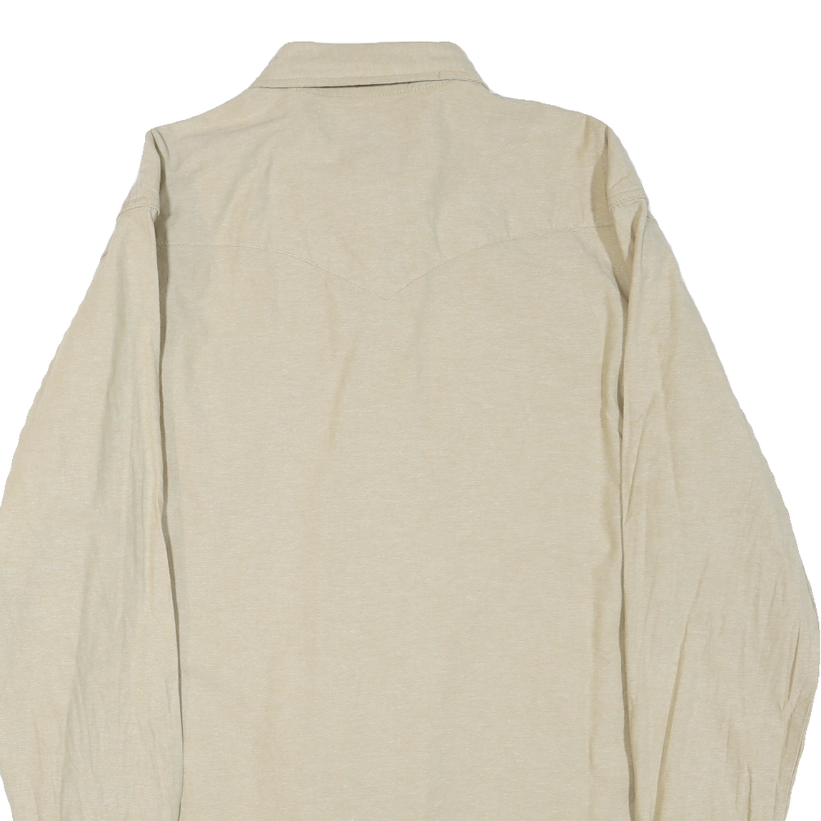 WRANGLER Womens Beige Cotton Blend Shirt XL Western Style Casual