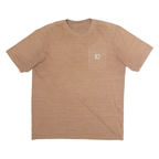 CARHARTT Mens Beige Heather Pocket T-Shirt L Short Sleeve Crew Neck Casual