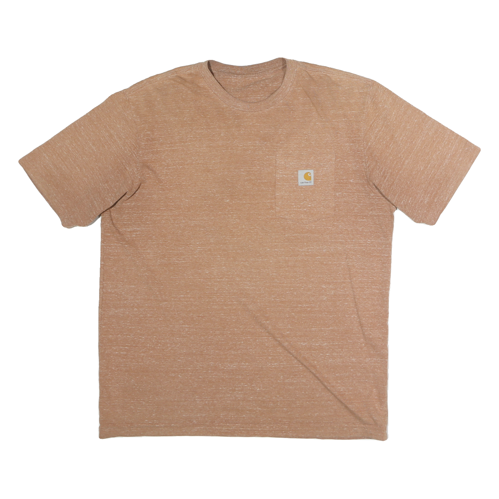 CARHARTT Mens Beige Heather Pocket T-Shirt L Short Sleeve Crew Neck Casual
