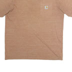 CARHARTT Mens Beige Heather Pocket T-Shirt L Short Sleeve Crew Neck Casual