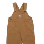 CARHARTT Boys Brown Tan Dungarees Regular Fit Cotton Blend 2Y W26 L11 Kids