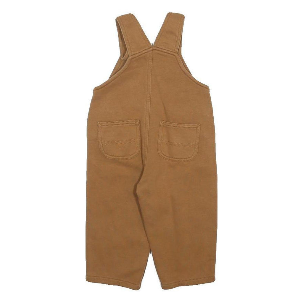 CARHARTT Boys Brown Tan Dungarees Regular Fit Cotton Blend 2Y W26 L11 Kids