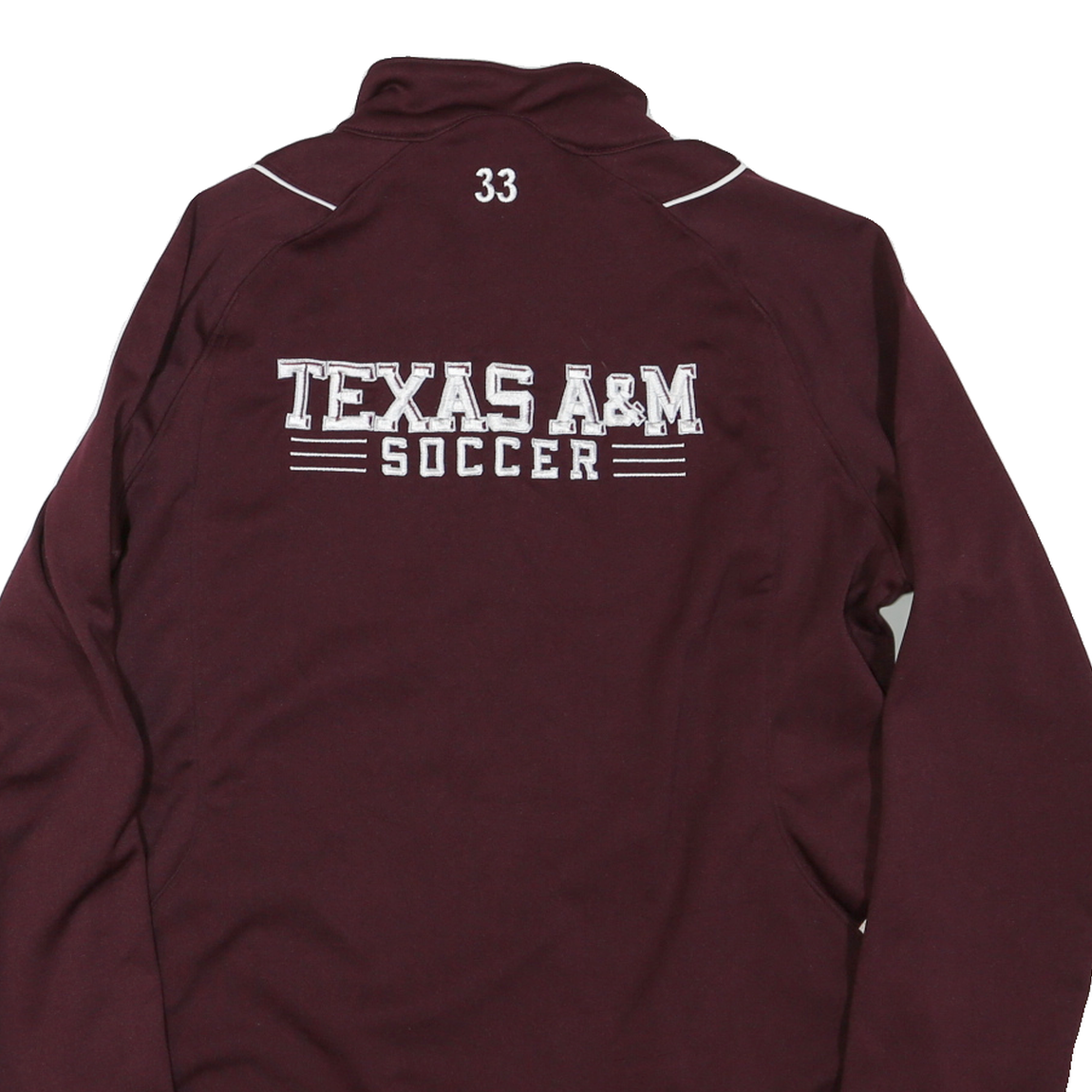 ADIDAS Womens Maroon & White Texas A&M Jacket L Polyester Soccer Sportswear