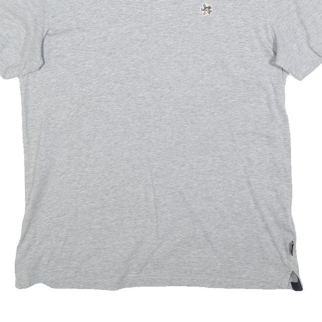 TED BAKER Mens Grey Graphic T-Shirt M Short Sleeve Crew Neck Casual Cotton Blend