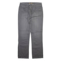 GUESS JEANS Mens Jeans Grey Regular Straight Stone Wash W33 L33