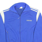 ADIDAS Mens Blue White Zip Up Track Jacket S Polyester Blend Sport Casual