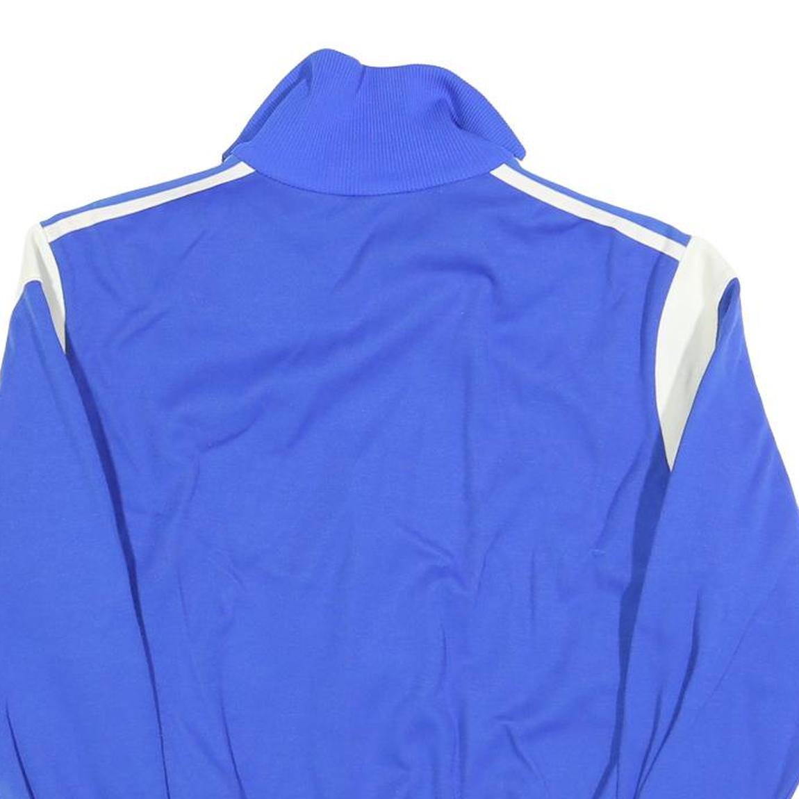 ADIDAS Mens Blue White Zip Up Track Jacket S Polyester Blend Sport Casual