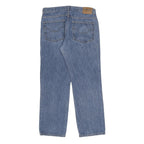 CHAPS Mens Jeans Blue Regular Straight Denim Medium W34 L30 Classic Zip Closure
