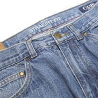 CHAPS Mens Jeans Blue Regular Straight Denim Medium W34 L30 Classic Zip Closure