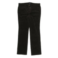 CHAPS Womens Regular Zip Black Cotton Blend Straight Trousers W34 L31