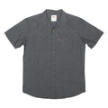 LEVI'S Mens Black Plain Shirt M Cotton Blend Casual Button Shirt