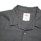 LEVI'S Mens Black Plain Shirt M Cotton Blend Casual Button Shirt