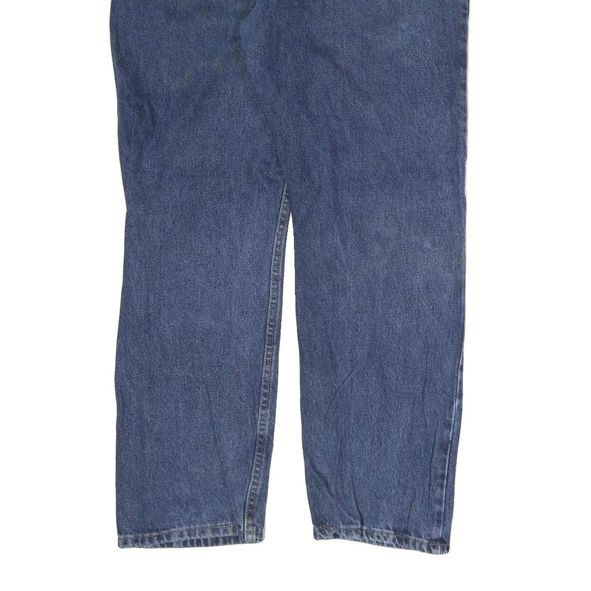 WRANGLER Mens Regular Blue Denim Medium Fit Jeans W38 L30 Classic Cotton Zip