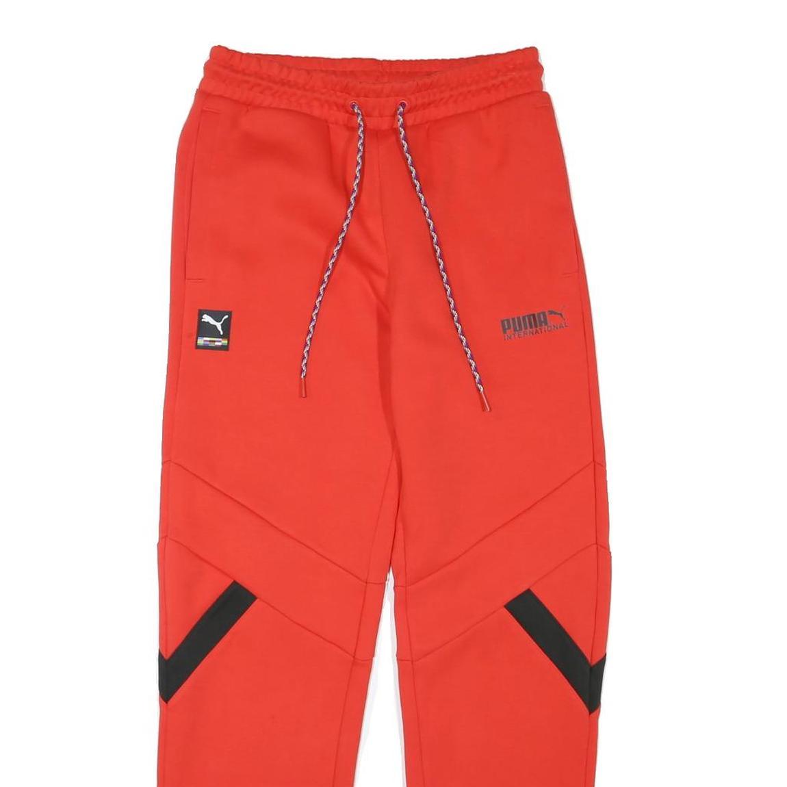 PUMA Mens Joggers Red Slim Tapered S W30 L29 Sportswear Casual Bottoms