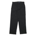 DICKIES Mens Black Regular Fit Straight Leg Trousers Cotton Blend W28 L30