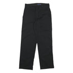 DICKIES Mens Black Regular Fit Straight Leg Trousers Cotton Blend W28 L30