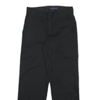 DICKIES Mens Black Regular Fit Straight Leg Trousers Cotton Blend W28 L30