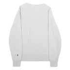 CHAMPION REVERSE WEAVE Mens Grey Crew Neck Sweatshirt S Classic Logo Pullover