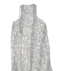 ZIMMERMANN Womens Black & White Snake Print Silk Sleeveless Asymmetric Midi