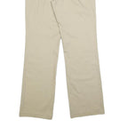 DICKIES Womens Relaxed Beige Cotton Blend Trousers W32 L32 Casual Zip Closure