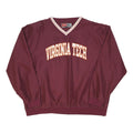 PRO PLAYER Mens Maroon Virginia Tech Pullover Jacket XL Polyester Blend Sport