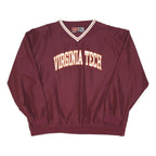 PRO PLAYER Mens Maroon Virginia Tech Pullover Jacket XL Polyester Blend Sport