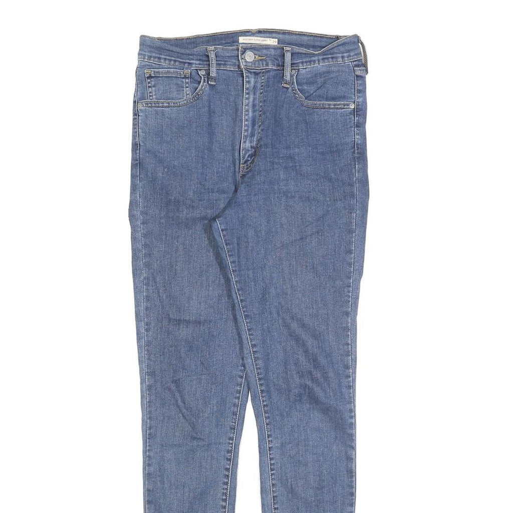 LEVI'S Womens Slim Blue Denim Slim Jeans W29 L32 Zip Cotton Blend