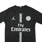 PARIS Mens Black Fly Emirates Football Shirt M Short Sleeve Round Neck Jordan 23
