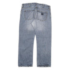 CARHARTT Mens Jeans Blue Regular Straight Denim Rinse W38 L30 Casual Workwear