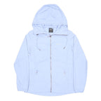 JACK WOLFSKIN Womens Blue Light Blue Hooded Zip Jacket Polyester XS Outdoor