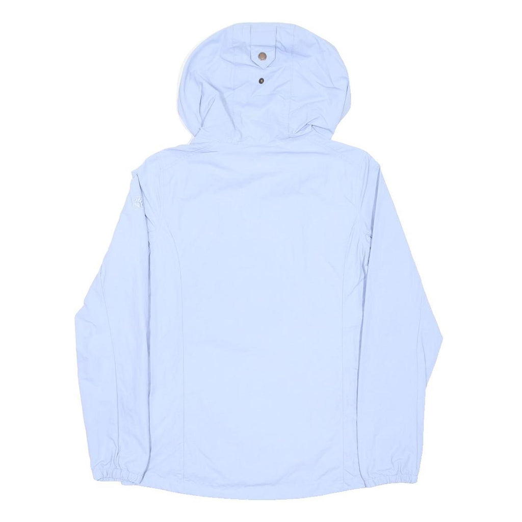 JACK WOLFSKIN Womens Blue Light Blue Hooded Zip Jacket Polyester XS Outdoor